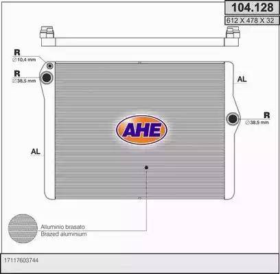 AHE 104.128 - Radiators, Motora dzesēšanas sistēma autodraugiem.lv