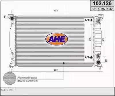 AHE 102.126 - Radiators, Motora dzesēšanas sistēma autodraugiem.lv