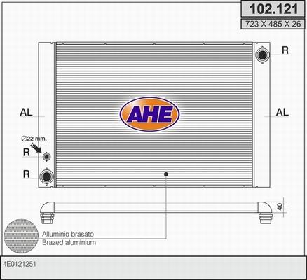 AHE 102.121 - Radiators, Motora dzesēšanas sistēma autodraugiem.lv