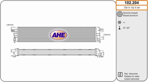 AHE 102.204 - Radiators, Motora dzesēšanas sistēma autodraugiem.lv