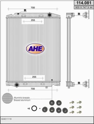 AHE 114.081 - Radiators, Motora dzesēšanas sistēma autodraugiem.lv