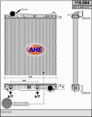 AHE 118.084 - Radiators, Motora dzesēšanas sistēma autodraugiem.lv