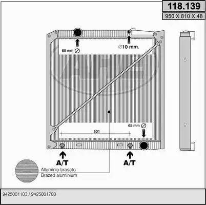 AHE 118.139 - Radiators, Motora dzesēšanas sistēma autodraugiem.lv