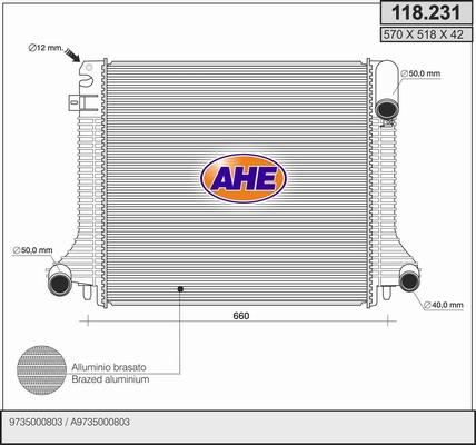 AHE 118.231 - Radiators, Motora dzesēšanas sistēma autodraugiem.lv