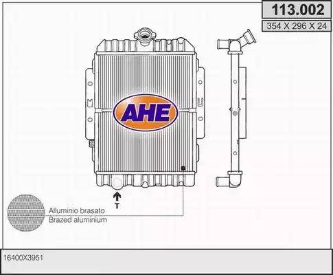 AHE 113.002 - Radiators, Motora dzesēšanas sistēma autodraugiem.lv