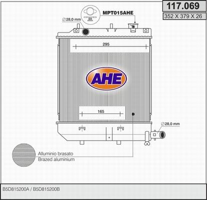 AHE 117.069 - Radiators, Motora dzesēšanas sistēma autodraugiem.lv