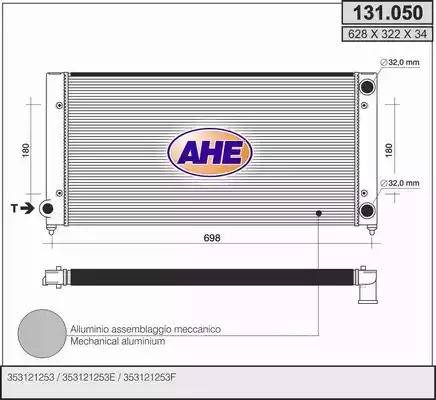 AHE 131.050 - Radiators, Motora dzesēšanas sistēma autodraugiem.lv