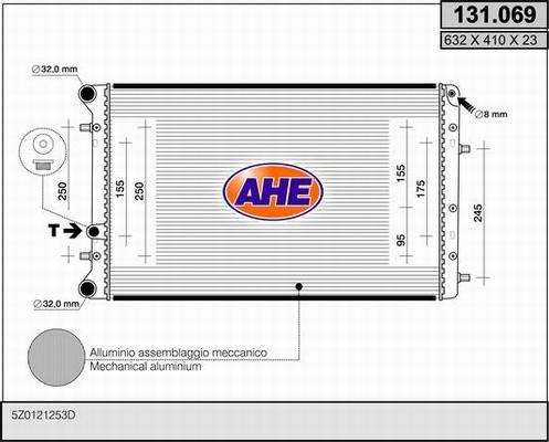 AHE 131.069 - Radiators, Motora dzesēšanas sistēma autodraugiem.lv