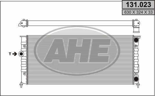 AHE 131.023 - Radiators, Motora dzesēšanas sistēma autodraugiem.lv