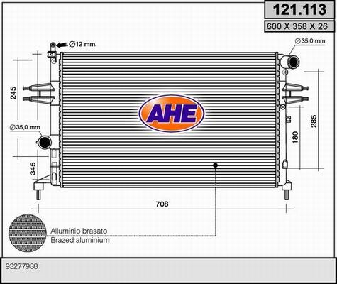 AHE 121.113 - Radiators, Motora dzesēšanas sistēma autodraugiem.lv