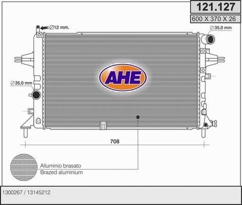 AHE 121.127 - Radiators, Motora dzesēšanas sistēma autodraugiem.lv