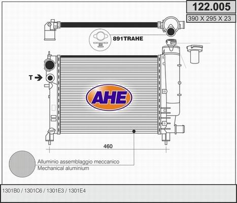 AHE 122.005 - Radiators, Motora dzesēšanas sistēma autodraugiem.lv