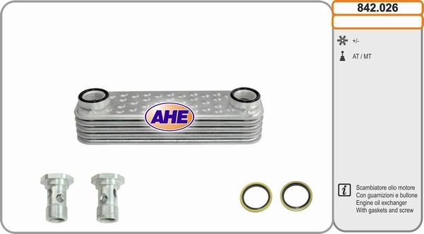 AHE 842.026 - Eļļas radiators, Motoreļļa autodraugiem.lv