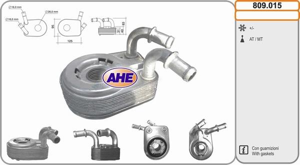 AHE 809.015 - Eļļas radiators, Motoreļļa autodraugiem.lv