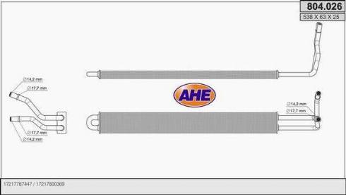 AHE 804.026 - Eļļas radiators, Motoreļļa autodraugiem.lv