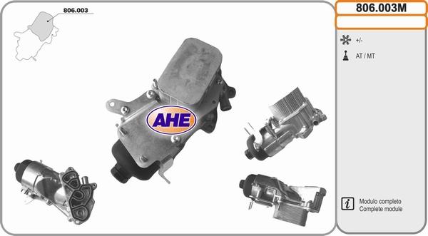 AHE 806.003M - Eļļas radiators, Motoreļļa autodraugiem.lv