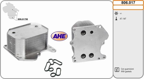 AHE 806.017 - Eļļas radiators, Motoreļļa autodraugiem.lv