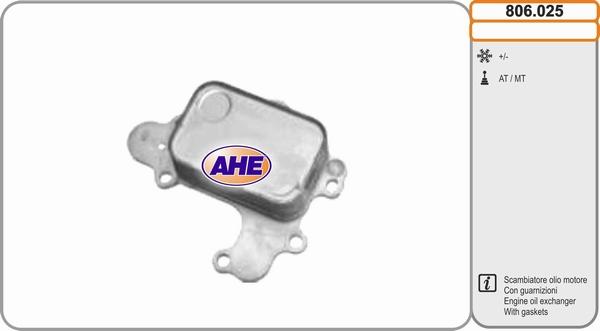 AHE 806.025 - Eļļas radiators, Motoreļļa autodraugiem.lv