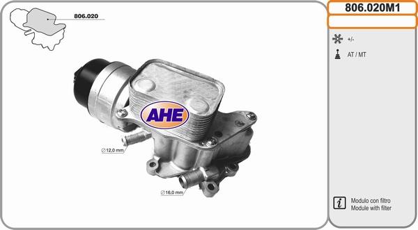 AHE 806.020M1 - Eļļas radiators, Motoreļļa autodraugiem.lv