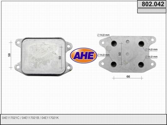 AHE 802.042 - Eļļas radiators, Motoreļļa autodraugiem.lv