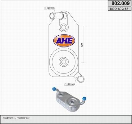 AHE 802.009 - Eļļas radiators, Motoreļļa autodraugiem.lv