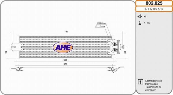 AHE 802.025 - Eļļas radiators, Motoreļļa autodraugiem.lv