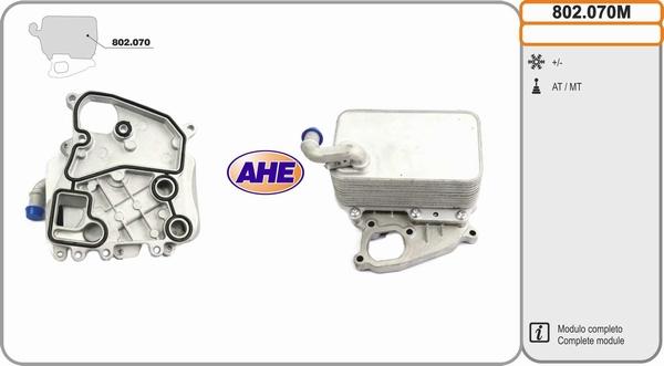 AHE 802.070M - Eļļas radiators, Motoreļļa autodraugiem.lv