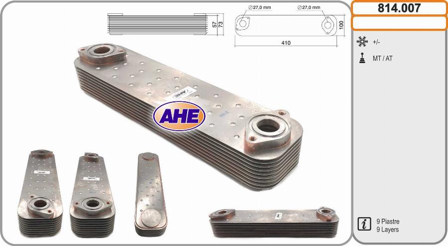 AHE 814.007 - Eļļas radiators, Motoreļļa autodraugiem.lv