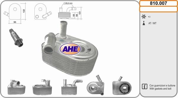 AHE 810.007 - Eļļas radiators, Motoreļļa autodraugiem.lv