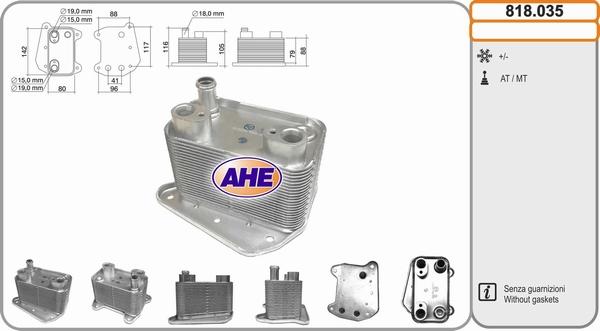 AHE 818.035 - Eļļas radiators, Motoreļļa autodraugiem.lv