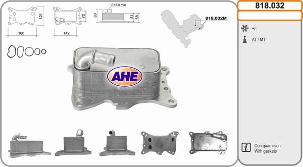 AHE 818.032 - Eļļas radiators, Motoreļļa autodraugiem.lv