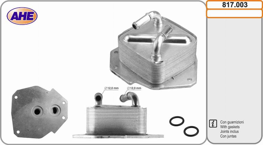 AHE 817.003 - Eļļas radiators, Motoreļļa autodraugiem.lv