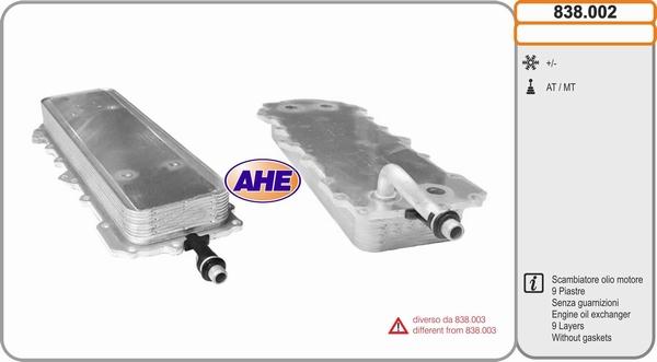 AHE 838.002 - Eļļas radiators, Motoreļļa autodraugiem.lv