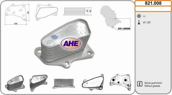 AHE 821008 - Eļļas radiators, Motoreļļa autodraugiem.lv