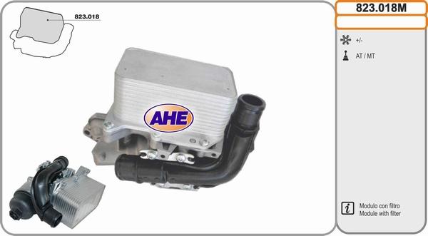 AHE 823.018M - Eļļas radiators, Motoreļļa autodraugiem.lv