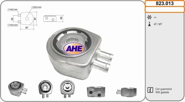 AHE 823.013 - Eļļas radiators, Motoreļļa autodraugiem.lv