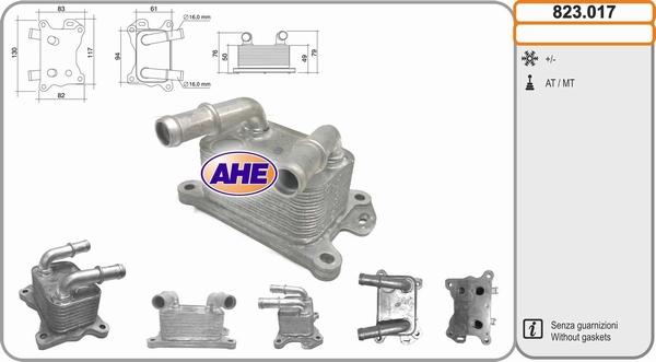 AHE 823.017 - Eļļas radiators, Motoreļļa autodraugiem.lv