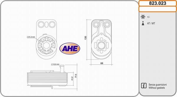 AHE 823.023 - Eļļas radiators, Motoreļļa autodraugiem.lv