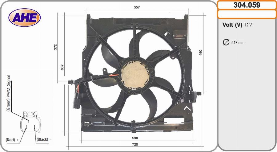 AHE 304.059 - Ventilators, Motora dzesēšanas sistēma autodraugiem.lv