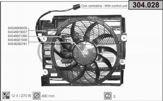 AHE 304.028 - Ventilators, Motora dzesēšanas sistēma autodraugiem.lv