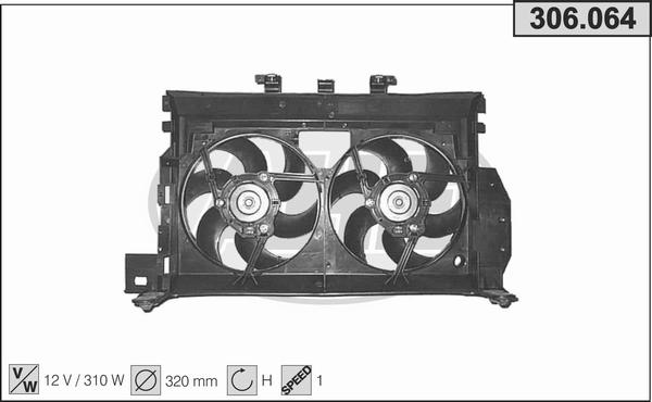 AHE 306.064 - Ventilators, Motora dzesēšanas sistēma autodraugiem.lv