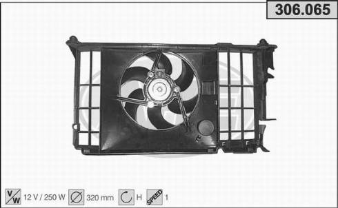 AHE 306.065 - Ventilators, Motora dzesēšanas sistēma autodraugiem.lv