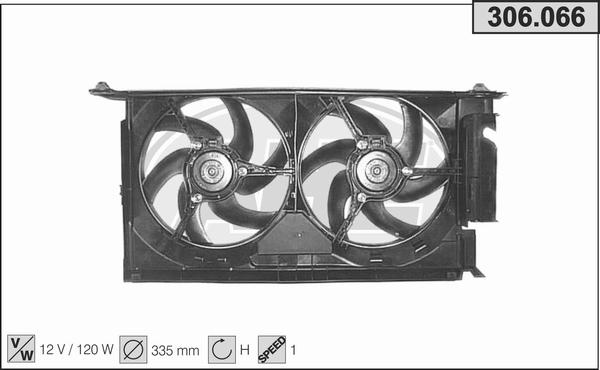 AHE 306.066 - Ventilators, Motora dzesēšanas sistēma autodraugiem.lv