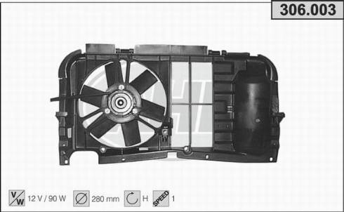 AHE 306.003 - Ventilators, Motora dzesēšanas sistēma autodraugiem.lv