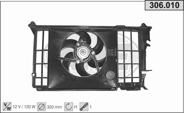 AHE 306.010 - Ventilators, Motora dzesēšanas sistēma autodraugiem.lv