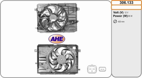 AHE 306.133 - Ventilators, Motora dzesēšanas sistēma autodraugiem.lv