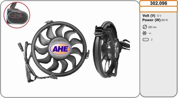 AHE 302.096 - Ventilators, Motora dzesēšanas sistēma autodraugiem.lv