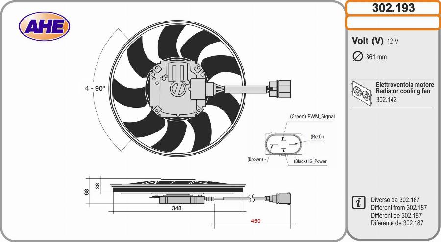 AHE 302.193 - Ventilators, Motora dzesēšanas sistēma autodraugiem.lv