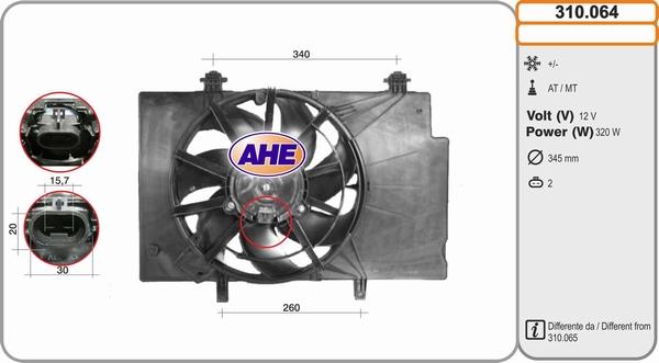 AHE 310.064 - Ventilators, Motora dzesēšanas sistēma autodraugiem.lv