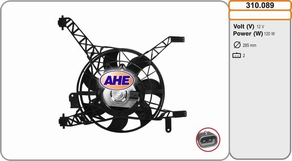 AHE 310.089 - Ventilators, Motora dzesēšanas sistēma autodraugiem.lv